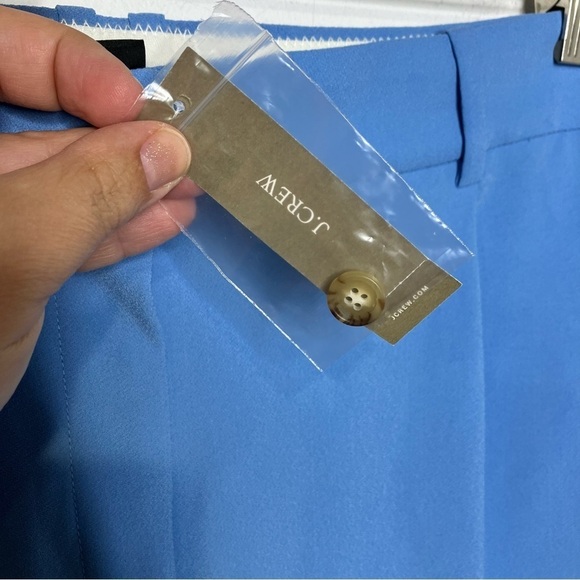 J. Crew blue wide leg pleated slacks size 12 new with tags - Picture 4 of 8